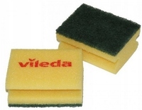 Губка VILEDA (зеленый абразив)